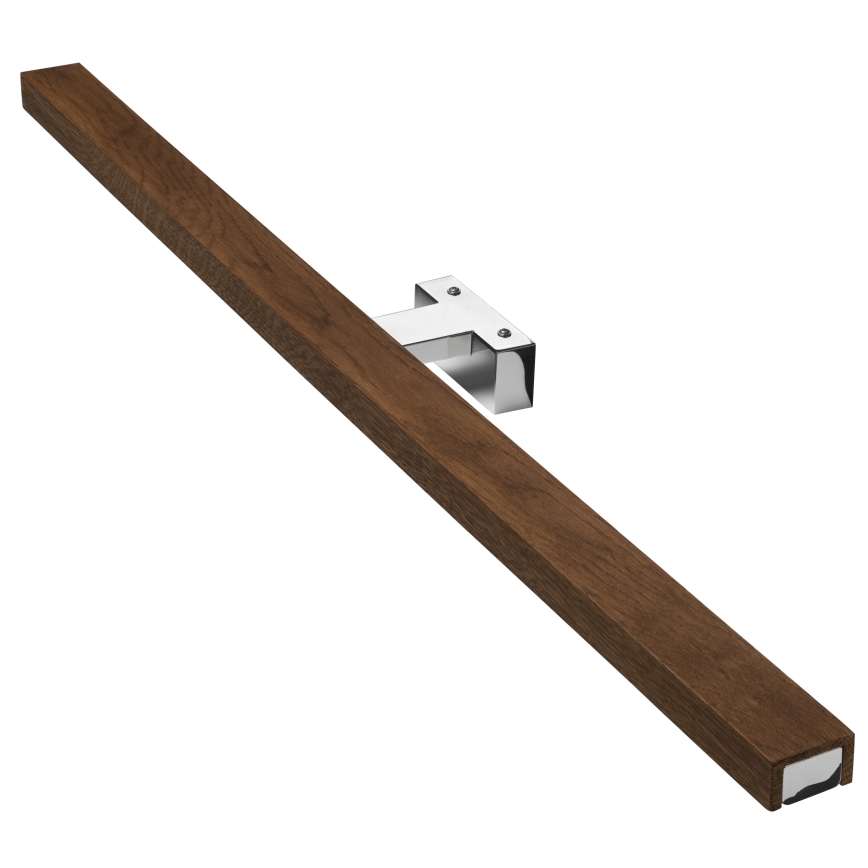 Brilagi - LED Підсвітка для дзеркала для ванної WOODY MIRROR LED/15W/230V 90 см IP44 дуб вишня/глянцевий хром