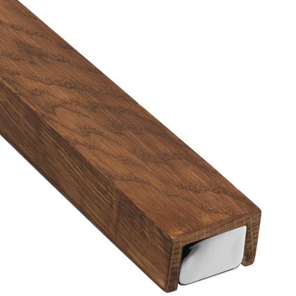 Brilagi - LED Підсвітка для дзеркала для ванної WOODY MIRROR LED/15W/230V 90 см IP44 дуб вишня/глянцевий хром