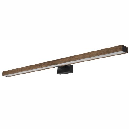 Brilagi - LED Підсвітка для дзеркала для ванної WOODY MIRROR LED/15W/230V 90 см IP44 дуб волоський горіх/чорний