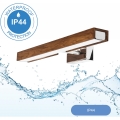 Brilagi - LED Підсвітка для дзеркала для ванної WOODY MIRROR LED/8W/230V 40 см IP44 дуб вишня/глянцевий хром