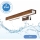 Brilagi - LED Підсвітка для дзеркала для ванної WOODY MIRROR LED/8W/230V 40 см IP44 дуб вишня/глянцевий хром