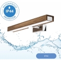 Brilagi - LED Підсвітка для дзеркала для ванної WOODY MIRROR LED/8W/230V 40 см IP44 дуб волоський горіх/глянцевий хром