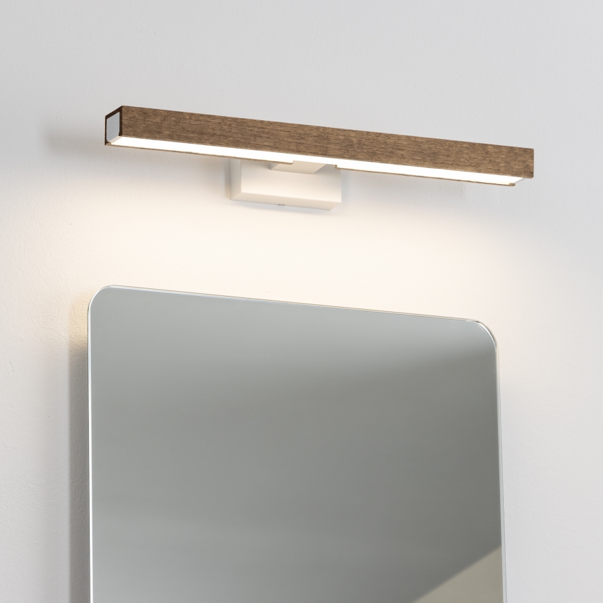 Brilagi - LED Підсвітка для дзеркала для ванної WOODY MIRROR LED/8W/230V 40 см IP44 дуб волоський горіх/білий