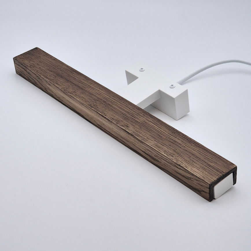 Brilagi - LED Підсвітка для дзеркала для ванної WOODY MIRROR LED/8W/230V 40 см IP44 дуб волоський горіх/білий