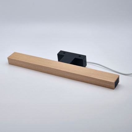 Brilagi - LED Підсвітка для дзеркала для ванної WOODY MIRROR LED/8W/230V 40 см IP44 дуб/чорний