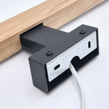 Brilagi - LED Підсвітка для дзеркала для ванної WOODY MIRROR LED/8W/230V 40 см IP44 дуб/чорний