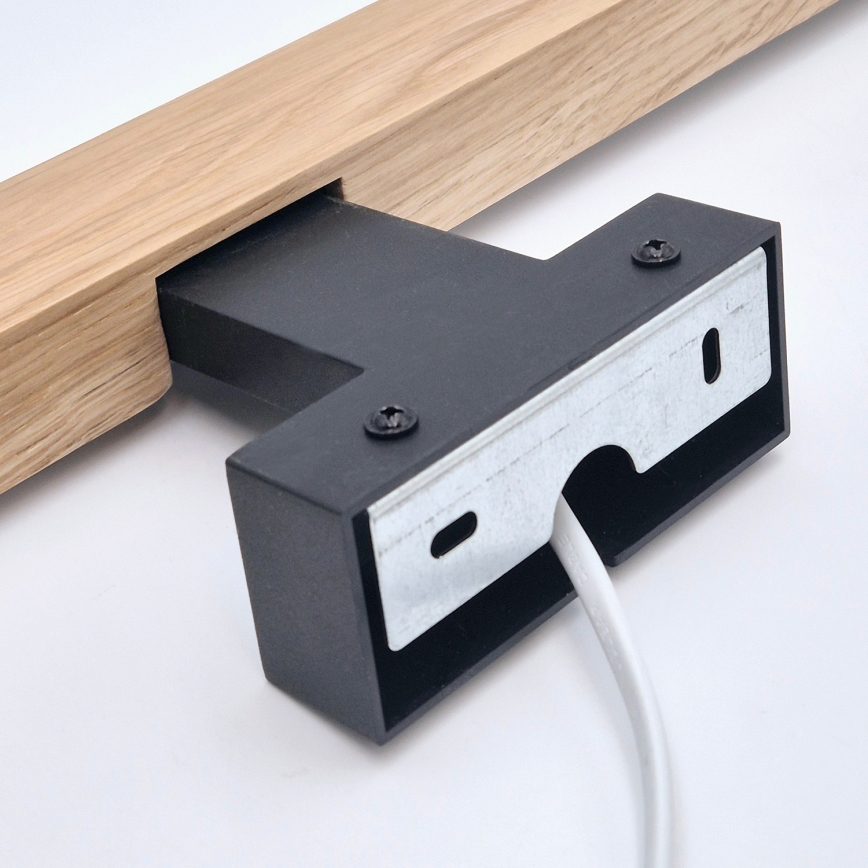 Brilagi - LED Підсвітка для дзеркала для ванної WOODY MIRROR LED/8W/230V 40 см IP44 дуб/чорний