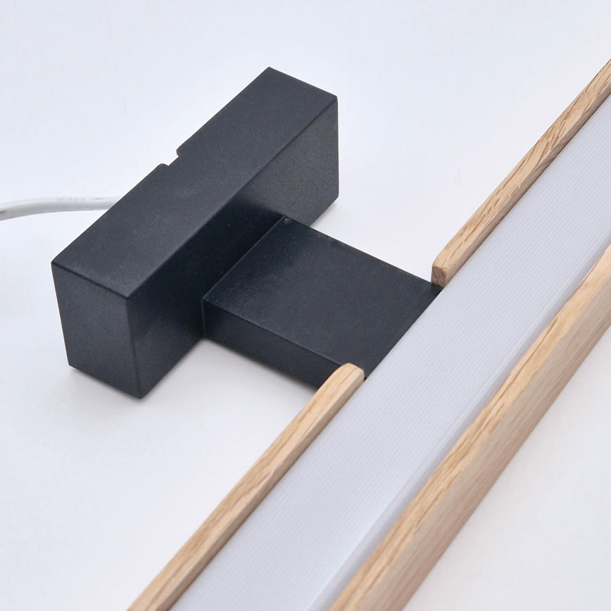 Brilagi - LED Підсвітка для дзеркала для ванної WOODY MIRROR LED/8W/230V 40 см IP44 дуб/чорний