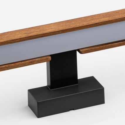 Brilagi - LED Підсвітка для дзеркала для ванної WOODY MIRROR LED/8W/230V 40 см IP44 дуб вишня/чорний