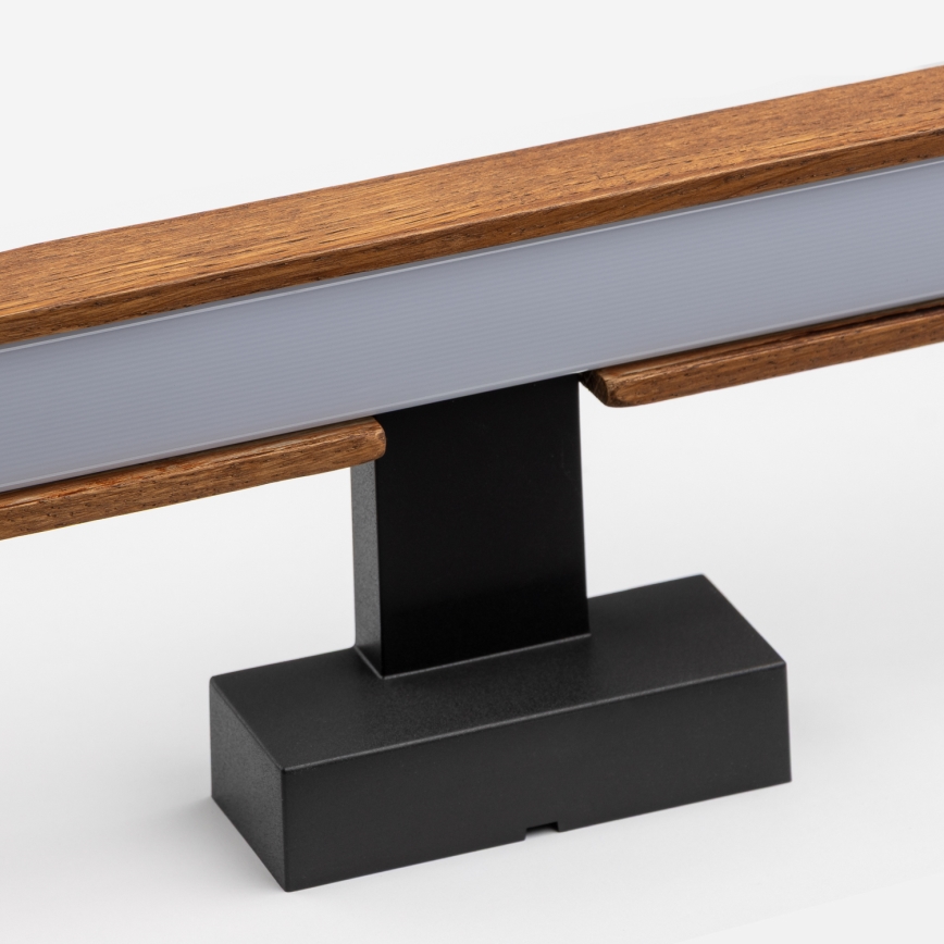 Brilagi - LED Підсвітка для дзеркала для ванної WOODY MIRROR LED/8W/230V 40 см IP44 дуб вишня/чорний