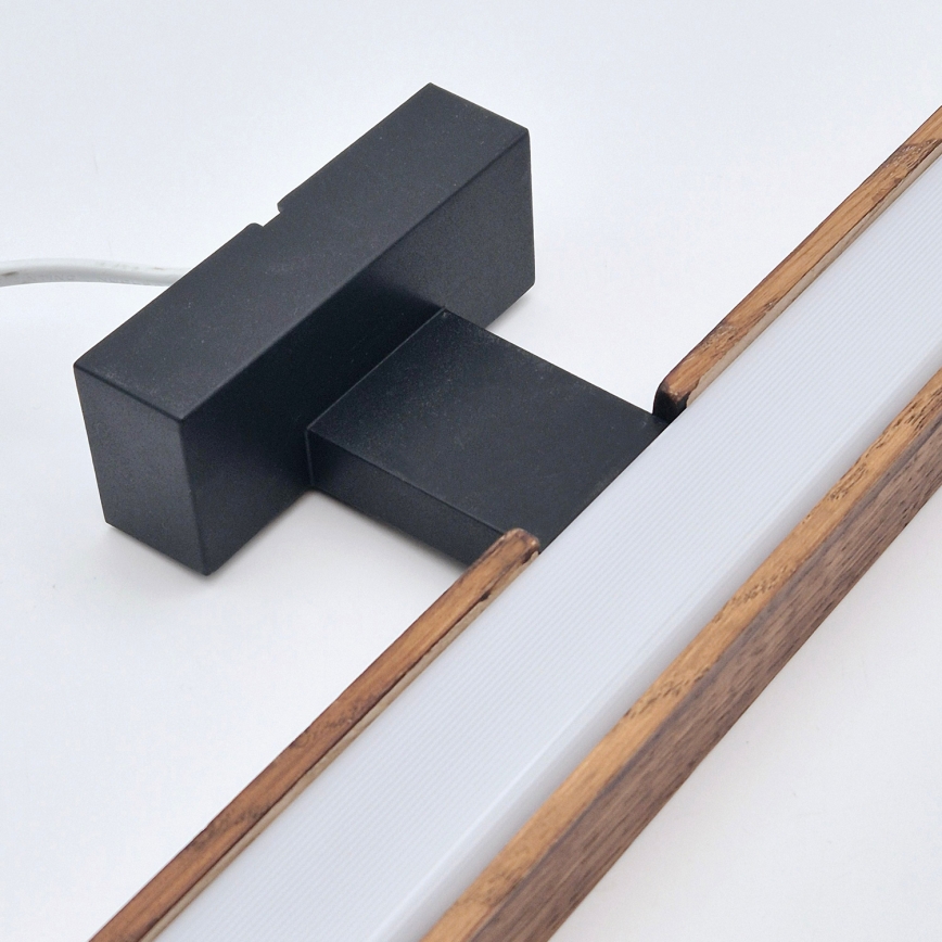 Brilagi - LED Підсвітка для дзеркала для ванної WOODY MIRROR LED/8W/230V 40 см IP44 дуб вишня/чорний