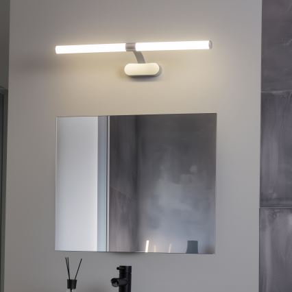 Brilagi - LED-підсвітка для дзеркала ванної кімнати 2 в 1 TUBEO LED/8 Вт/230 В/60 см IP44 срібляста