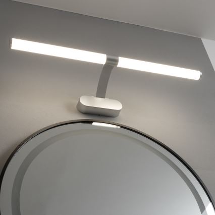 Brilagi - LED-підсвітка для дзеркала ванної кімнати 2 в 1 TUBEO LED/8 Вт/230 В/60 см IP44 срібляста