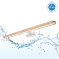 Brilagi - LED-підсвітка дзеркала для ванної 3-в-1 WOODY MIRROR LED/15W/230V 80 cm IP44 білий/дуб
