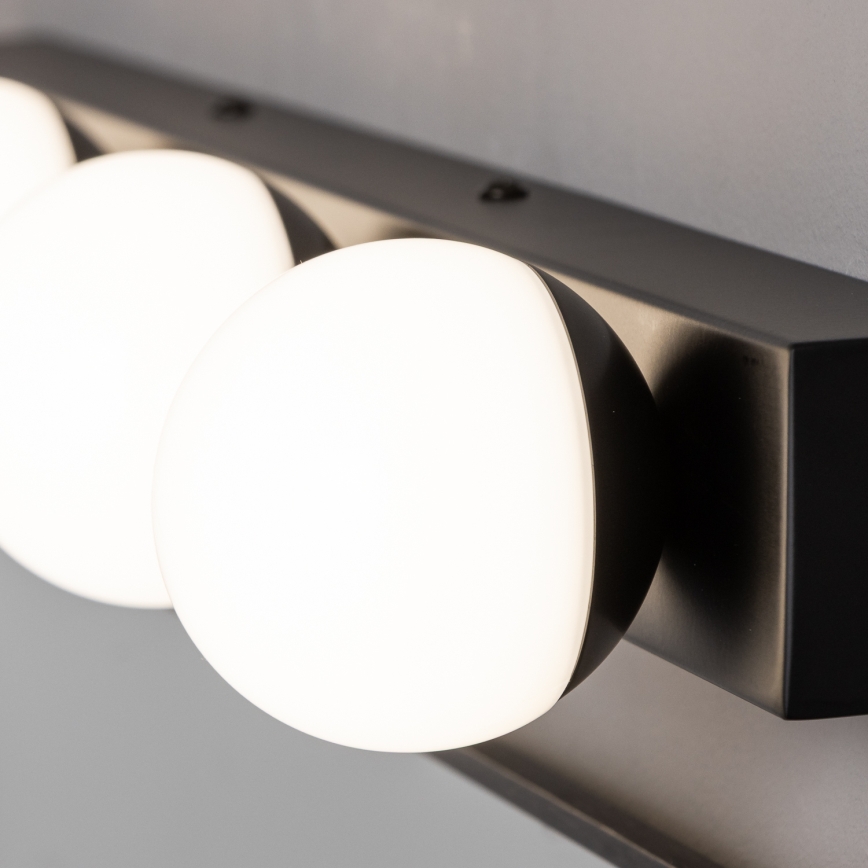 Brilagi - LED підсвічування дзеркала для ванної кімнати HOLLYWOOD 3xLED/3 Вт/230 В 39 см IP44 чорне