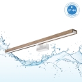 Brilagi - LED-підсвітка дзеркала для ванної WOODY MIRROR 3 в 1 LED/15 Вт/230 В 80 см IP44 білий/дуб-горіх