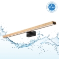 Brilagi - LED-підсвітка дзеркала для ванної кімнати 3-в-1 WOODY MIRROR LED/15W/230V 80 cm IP44 чорний/дуб