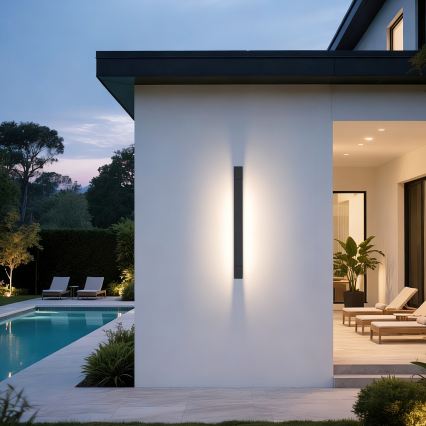 Брілагі - ЛЕД-освітлення дзеркала для ванної кімнати АКВА ЛАЙН 18 Вт/230 В 60 см IP44 антрацит CRI 90