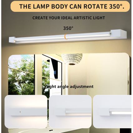 Brilagi - LED-освітлення для дзеркала ванної кімнати AQUA LINE LED/24W/230V 90 см IP44 білий CRI 90