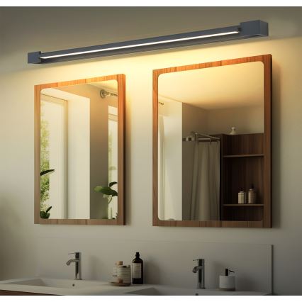 Brilagi - LED-підсвітка дзеркала для ванної AQUA LINE LED/36W/230V 120 см IP44 антрацит CRI 90