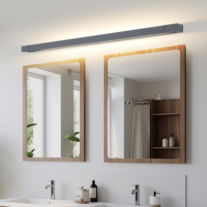 Brilagi - LED-підсвітка дзеркала для ванної AQUA LINE LED/36W/230V 120 см IP44 антрацит CRI 90