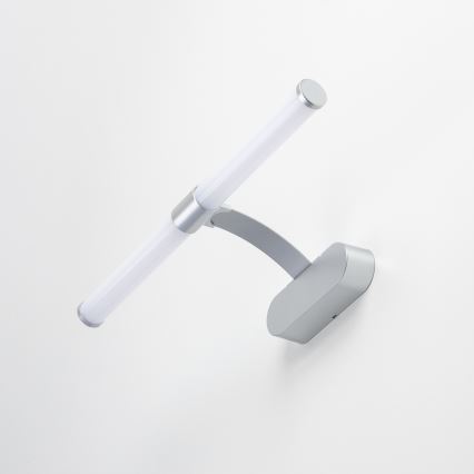 Brilagi - Світлодіодний світильник для дзеркала у ванній 2-в-1 TUBEO LED/6 Вт/230 В 40 см IP44 сріблястий