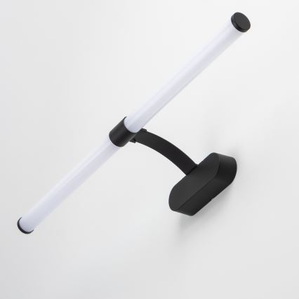 Brilagi - LED-освітлення дзеркала для ванної 2-в-1 TUBEO LED/8W/230V 60 cm IP44 чорний