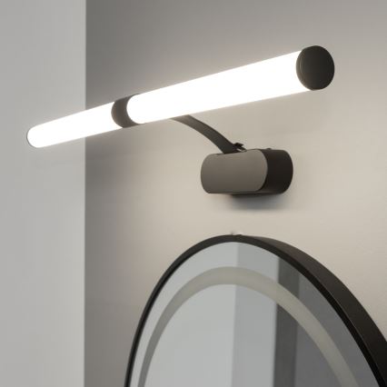 Brilagi - LED-освітлення дзеркала для ванної 2-в-1 TUBEO LED/8W/230V 60 cm IP44 чорний
