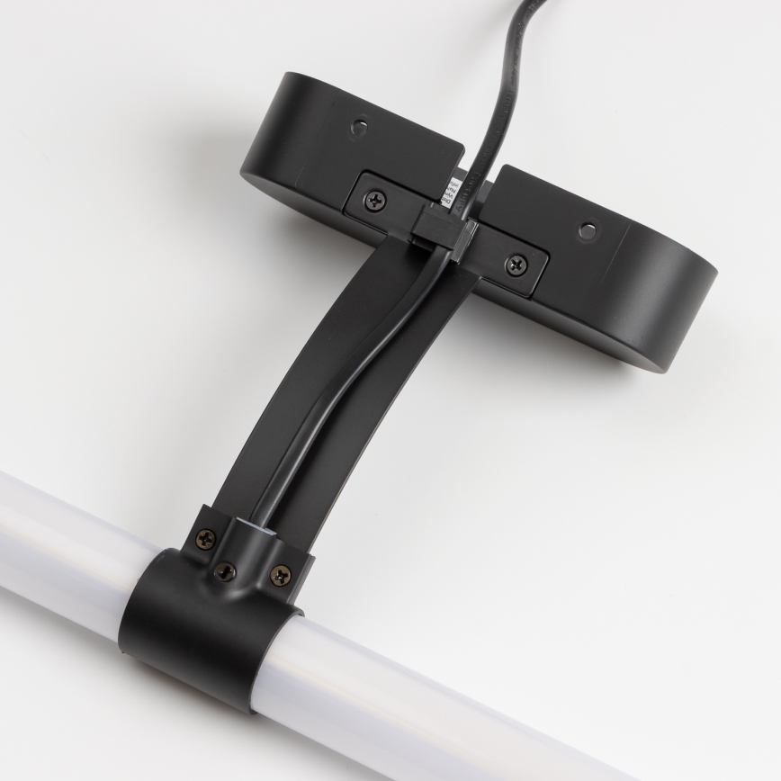 Brilagi - LED-освітлення дзеркала для ванної 2-в-1 TUBEO LED/8W/230V 60 cm IP44 чорний