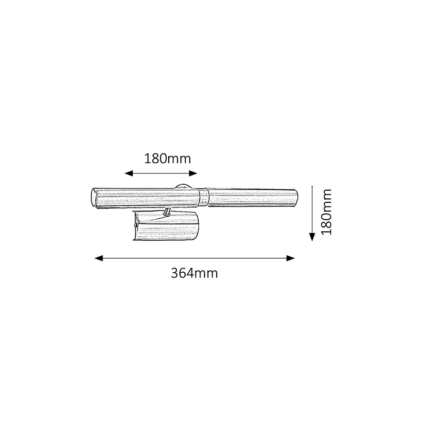 Brilagi - LED підсвітка картин DANAE 2xE14/4W/230V 3000K бронзовий