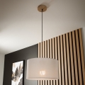 Brilagi - LED Підвісна люстра ANTHONY 1xE27/60W/230V дуб/білий