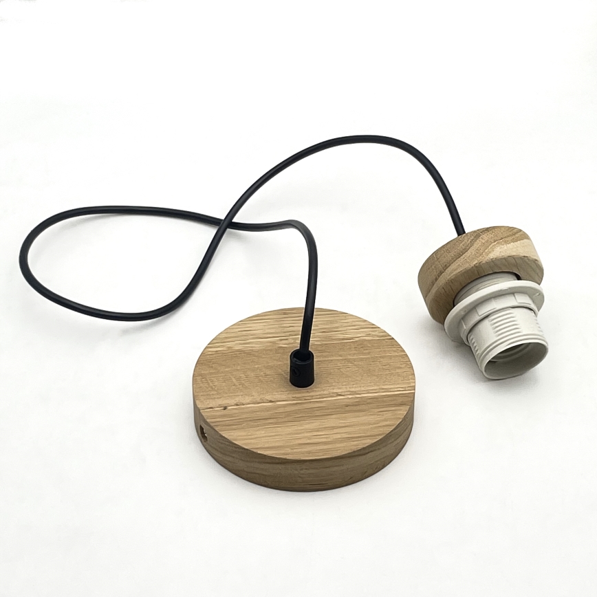 Brilagi - LED Підвісна люстра ANTHONY 1xE27/60W/230V дуб/чорний