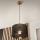 Brilagi - LED Підвісна люстра ANTHONY 1xE27/60W/230V дуб/чорний