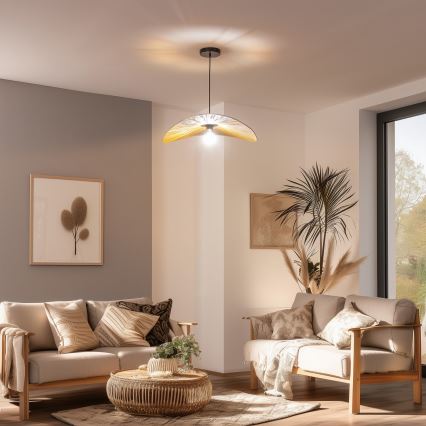 Brilagi - LED підвісна люстра CERIA BOHO 1xE27/40W/230V, діаметр 60 см, абажур із рафії