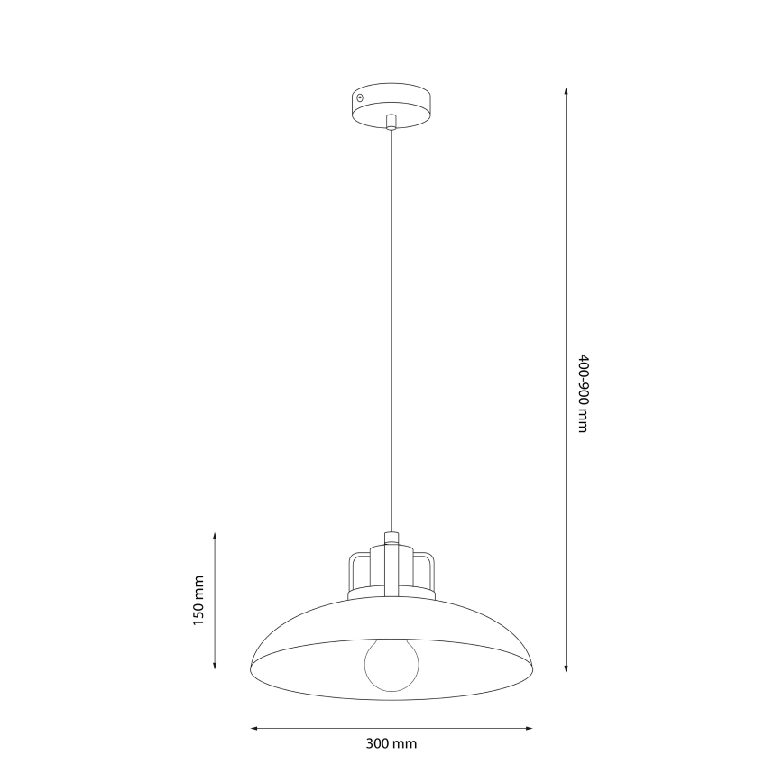 Brilagi - LED Підвісна люстра FLAMENGO 1xE27/60W/230V білий