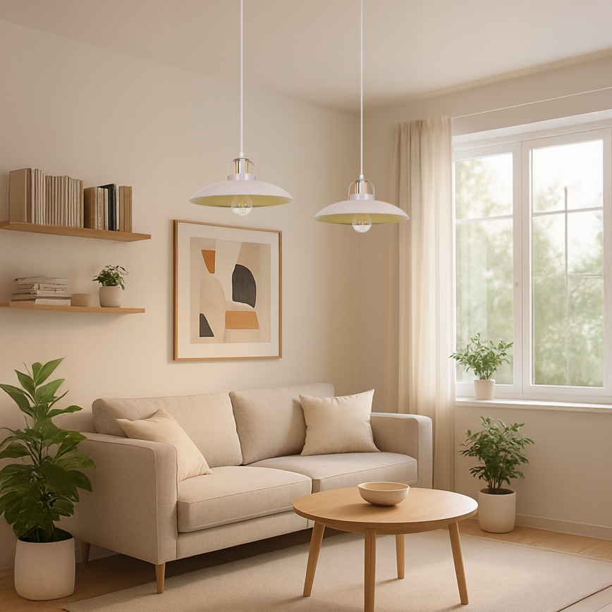 Brilagi - LED Підвісна люстра FLAMENGO 2xE27/60W/230V бежевий