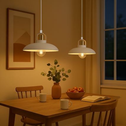 Brilagi - LED Підвісна люстра FLAMENGO 2xE27/60W/230V білий