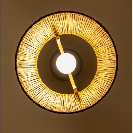 Brilagi - LED-підвісна люстра на шнурі CERIA BOHO 1xE27/40W/230V діаметр 28 см коричнева