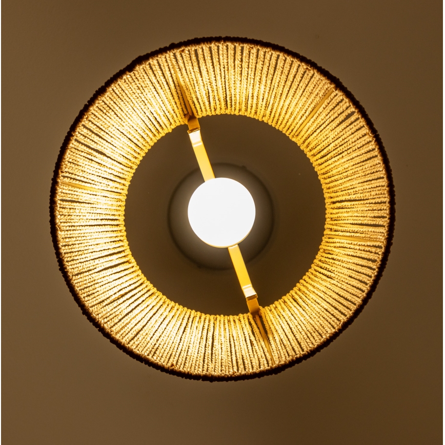 Brilagi - LED-підвісна люстра на шнурі CERIA BOHO 1xE27/40W/230V діаметр 28 см коричнева