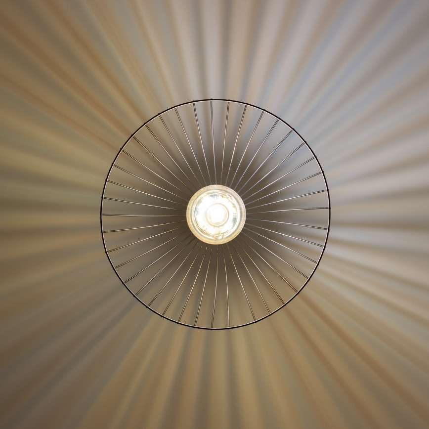 Brilagi - LED-підвісна люстра на тросі CERIA WIRE 1xE27/40W/230V, діаметр 45 см, чорна