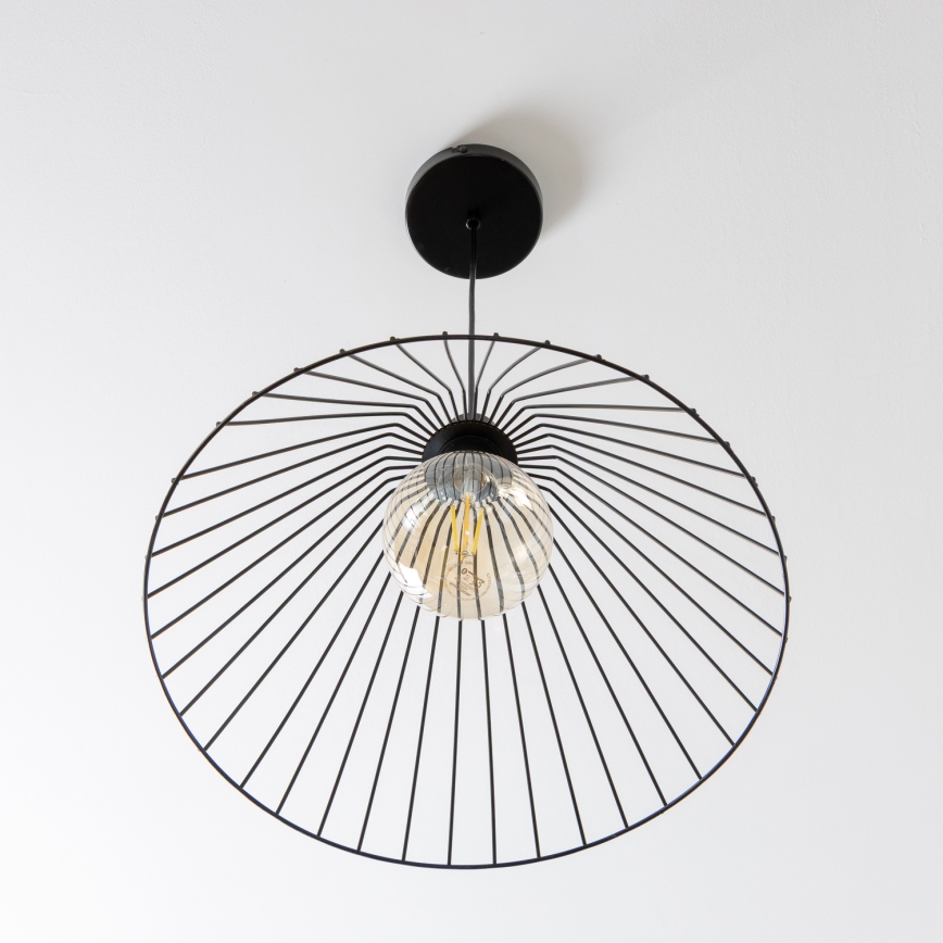 Brilagi - LED-підвісна люстра на тросі CERIA WIRE 1xE27/40W/230V, діаметр 45 см, чорна
