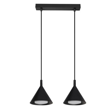 BRILAGI - LED Підвісна люстра на тросі CONE DOUBLE 2xGX53/15W/230V чорна