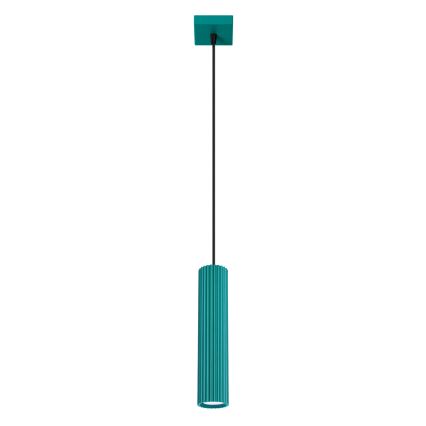 Brilagi - LED-підвісна люстра на тросі CRESTO 1xGU10/10W/230V бірюзова