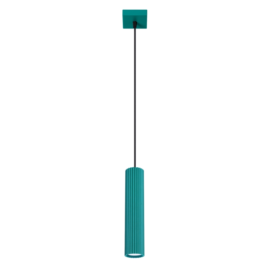 Brilagi - LED-підвісна люстра на тросі CRESTO 1xGU10/10W/230V бірюзова