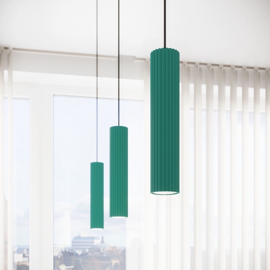 Brilagi - LED-підвісна люстра на тросі CRESTO 1xGU10/10W/230V бірюзова