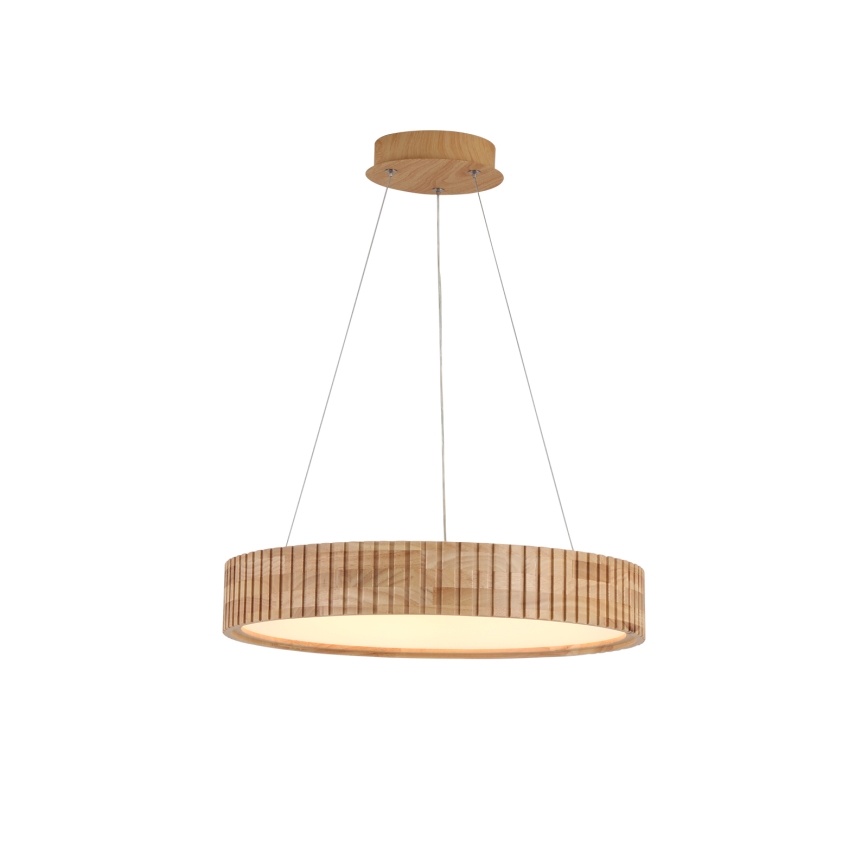Brilagi - LED-люстра на тросі FALCON WOOD MODERN LED/30W/230V 3000/4000/6000K, діаметр 45 см, дерев'яна