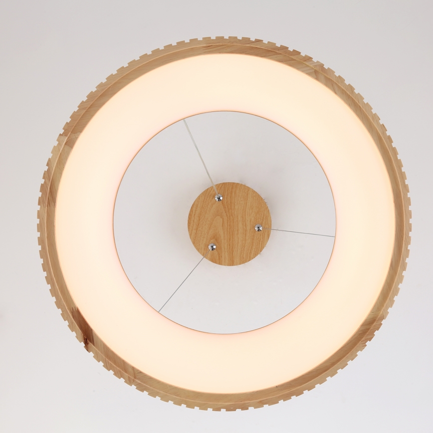 Brilagi - LED-люстра на тросі FALCON WOOD MODERN LED/30W/230V 3000/4000/6000K, діаметр 45 см, дерев'яна