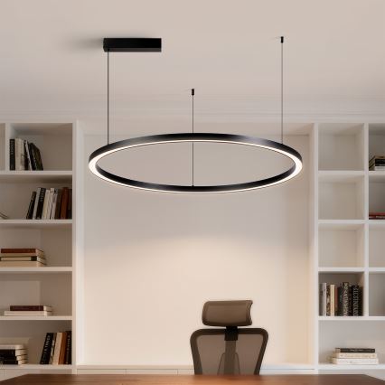 Brilagi - регульована LED-люстра на тросі PORTOFINO LED/60W/230V 3000-6000K діаметр 80 см чорна + дистанційне керування