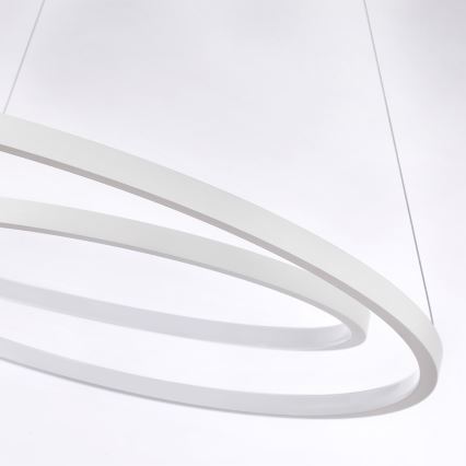 Brilagi - LED-люстра з регулюванням яскравості на тросі TWISTER LED/48W/230V 3000-6000K діаметр 50 см біла + пульт дистанційного керування