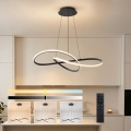 Brilagi - LED-підвісна люстра з регулюванням яскравості на тросі INFINITY LED/80W/230V 3000-6000K 80x80 cm чорна + пульт дистанційного керування